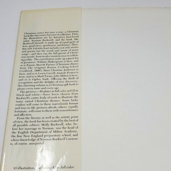 Vintage NORMAN ROCKWELL CHRISTMAS Book Charming Illustrations Music Poem Stories - Picture 4 of 16